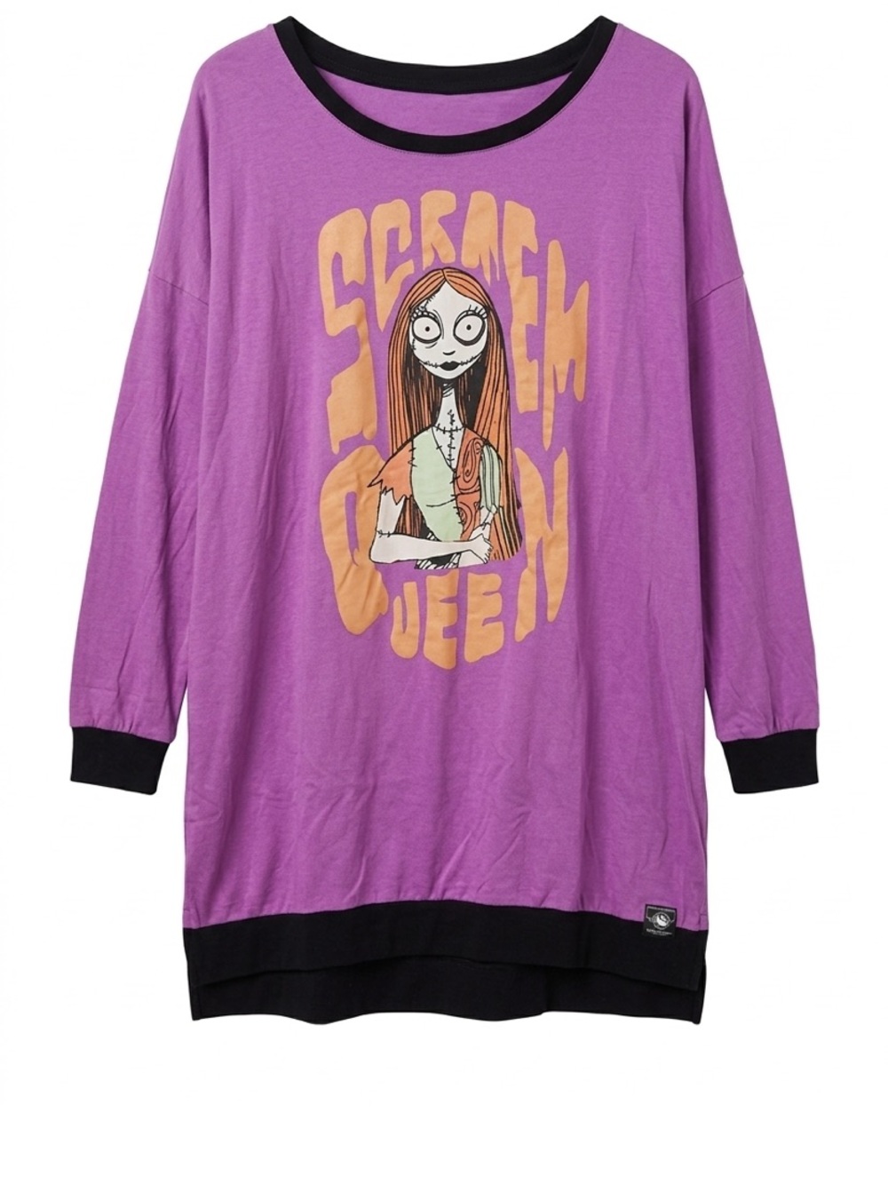 Disney Nightmare Before Christmas Sally Scream Queen Pajama Sleep Shirt